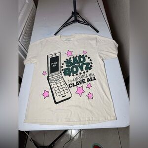 Junior H Sad Boyz Double Sided Shirt Sz L "dirty "